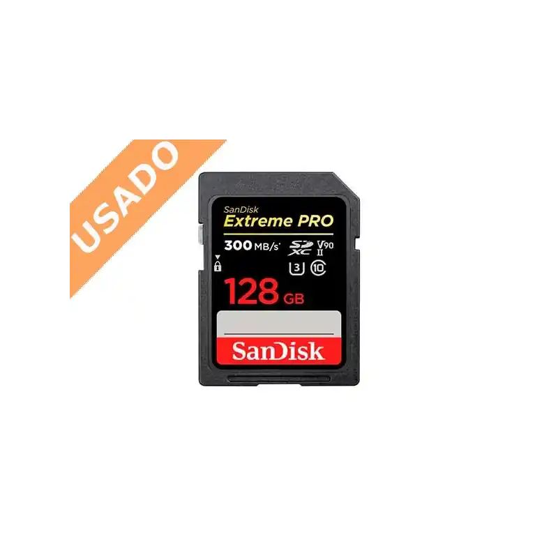 SANDISK SDSDXDK-128G-GN4IN (Usado) (Usado) Tarjeta SD de 128GB Extreme Pro UHS-2 300 MB/s. V90 Ordena Ya