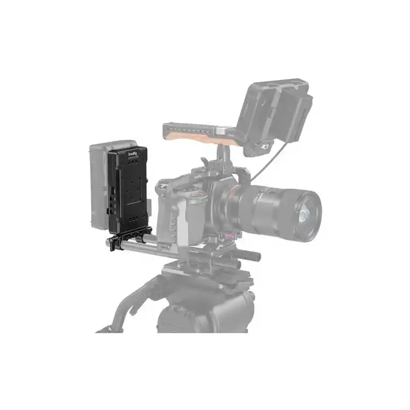 Última Versión SMALLRIG SM3204B Placa adaptadora de V-Lock con brazo ajustable.