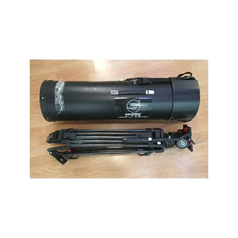 Última Versión SACHTLER SYSTEM 10 SB ENG (Usado) Kit trípode cabeza fluida DV 10 SB+ trípode ENG 2 CF + triángulo