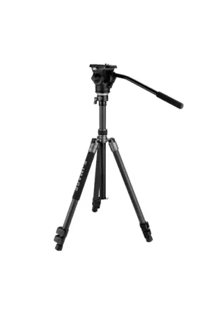 EIMAGE TC604 PLUS Kit de trípode de viaje de fibra de carbono con rótula fluída 610H. Oferta De Temporada