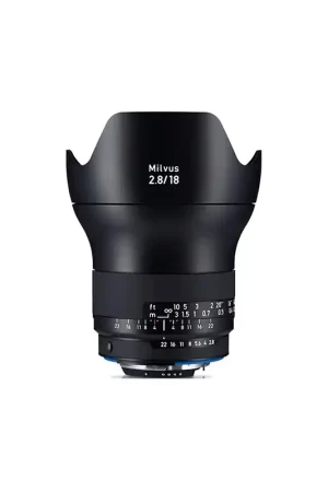 ZEISS MILVUS 18 T2.8 Objetivo Zeiss T* 2.8/18 mm con bayoneta NIKON ZF2 o Canon ZE. Ocasión Especial