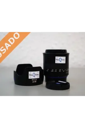ZEISS MILVUS 35 T2 (Usado) Objetivo Zeiss T* 2/35 mm con bayoneta NIKON ZF2 o Canon ZE. Liquidación