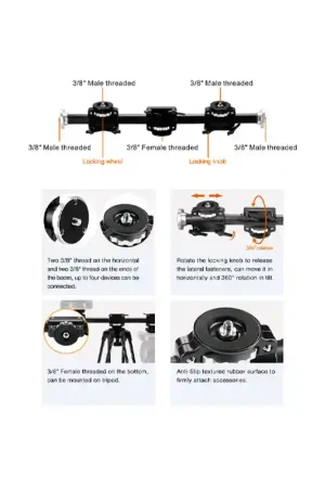 Alta Calidad EIMAGE PSK03 Kit de trípode para 2 PTZ.
