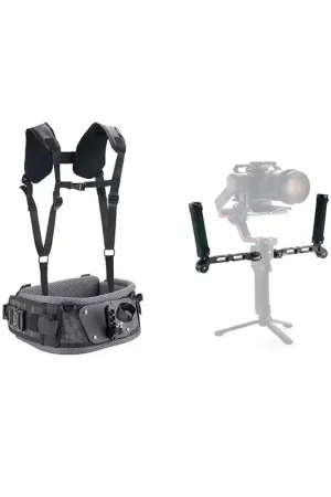 TILTA GSS-T04-DHB2 Sistema de soporte de doble asa y chaleco para gimbal. Garantía De Devolución De Dinero