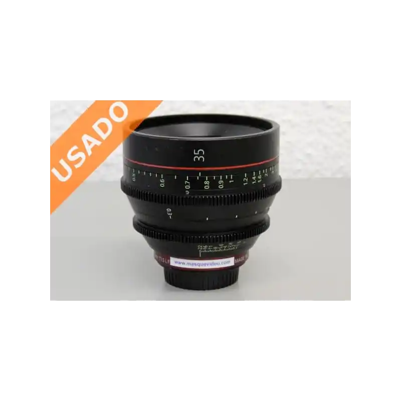 Económico CANON CN-E35MM T1.5L (Usado) Lente Prime 4K 35mm T1.5 con montura EF.
