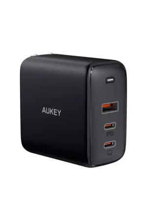 Entrega Rápida MQV OMNIA MIX3 Cargador de baterías USB TRIPLE 90W PD. AUKEY OMNIA MIX 3 PA-B6S.
