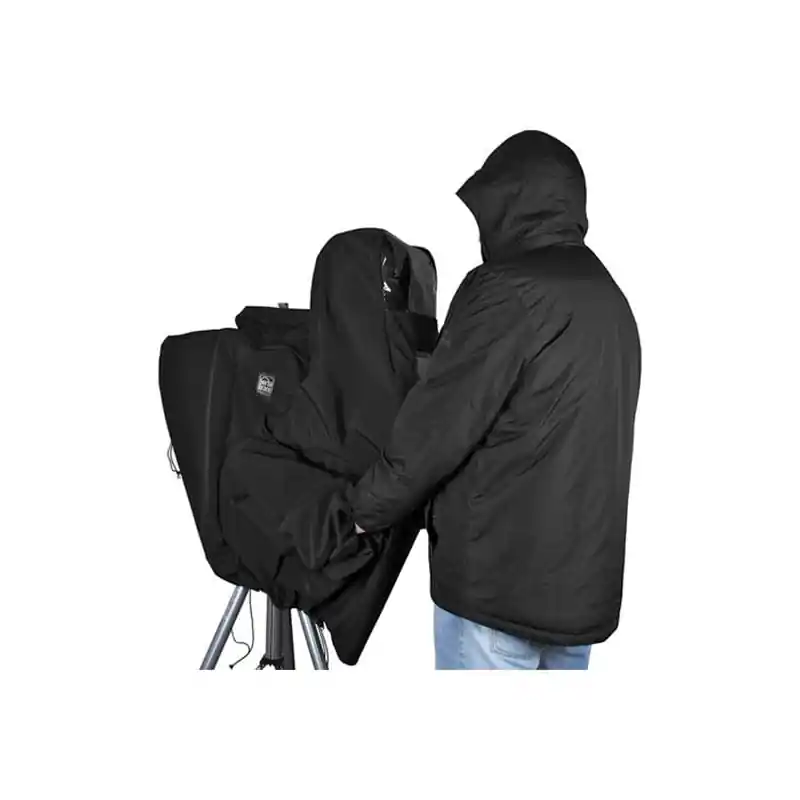Últimas Unidades PORTABRACE CLK-3ENG Funda de lluvia para cámaras en configuración estudio.
