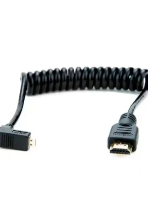 ATOMOS ATOMCAB007 Cable espiral acodado 30-45 cm Micro HDMI a HDMI. Compra Ahora