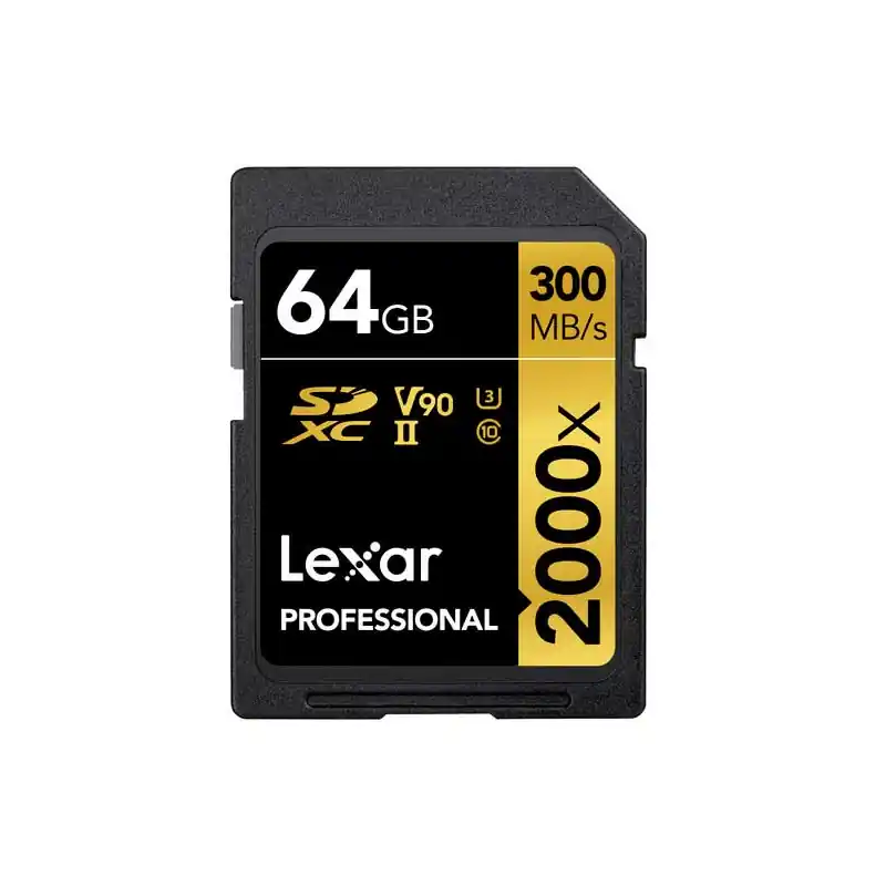 LEXAR LSD2000064G-BNNNG Tarjeta SD de 64GB UHS-II (U3) Class 10 V90 Bestseller