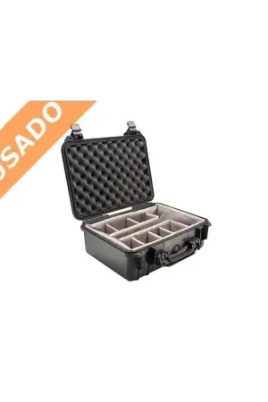 PELI 1450-004-110E (Usado) 1450 Maleta con divisores de medidas interiores 37,1 x 25,9 x 15 Precio Reducido