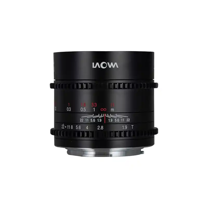 Última Versión LAOWA 17MM T1.9 MFT CINE Equivalente a la distancia focal de 35mm en un sensor de 4/3.