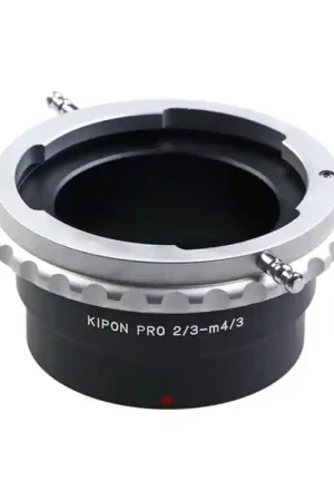 Promoción Exclusiva KIPON 2/3 A MICRO 4/3 Adaptador para utilizar ópticas 2/3" en monturas Micro 4/3.
