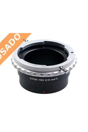 Últimas Unidades KIPON 2/3-MICRO_4/3 (Usado) Adaptador para utilizar ópticas 2/3" en monturas Micro 4/3.