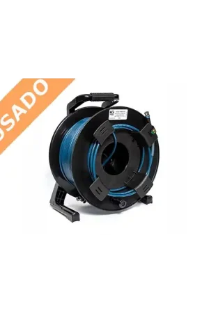 EMELEC R-SDI-3126-C-03-020 (Usado) Carrete de cable con SDI doble y alimentación Schuko, de 20 metros para señales HD/UHD (3G/6G/12G) Favorito De Clientes