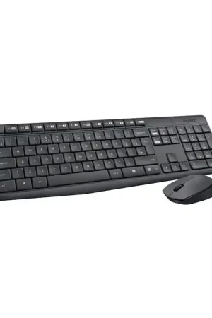 Popular LOGITECH 920-007919 Kit de teclado y mouse inalámbrico negro, MK235