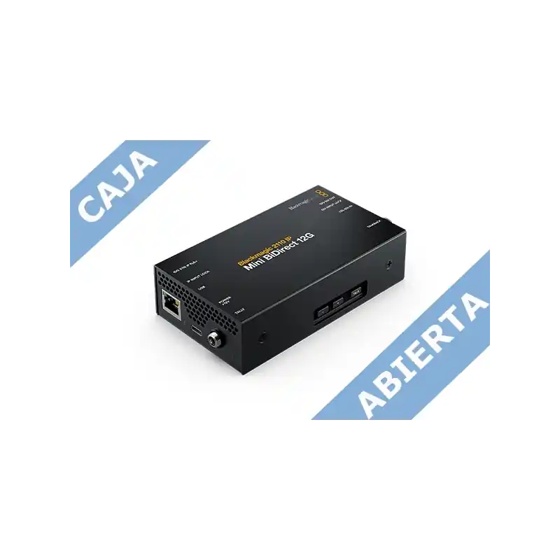 BLACKMAGIC 2110 IP Mini BiDirect 12G (Caja abierta) 2110 IP Mini BiDirect 12G (Caja abierta) Ordena Ya