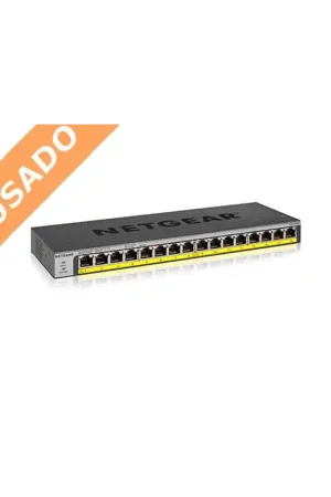 NETGEAR GS116PP (Usado) Switch Netgear 16 puertos 1GB Ethernet con PoE+(183W) Ordena Ya