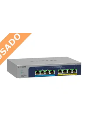 Precio Bajo NETGEAR MS108EUP-100EUS (Usado) Switch Netgear 8 puertos 1GB Ethernet PoE+ y PoE++ (230W totales)