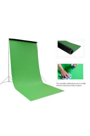 Última Versión EIMAGE VSF148 Fondo/Suelo de vinilo verde chroma de 1,48 ×4 metros.