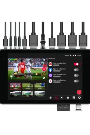 Garantía De Devolución De Dinero YOLOLIV YOLOBOX PRO Estudio portátil (8") para una realización multicámara y multiseñal