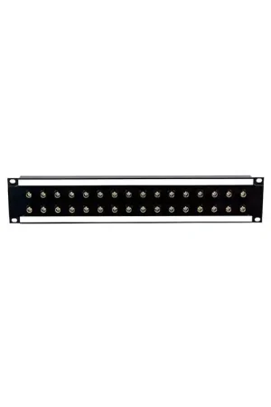 PERCON PATCH-PANEL-2RU Patch Panel vídeo 2U, 32 puntos (2x16) para 12G-4K/HD-SDI Directo De Fábrica