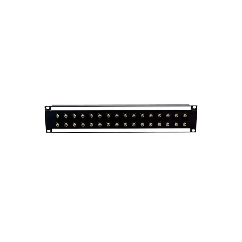 PERCON PATCH-PANEL-2RU Patch Panel vídeo 2U, 32 puntos (2x16) para 12G-4K/HD-SDI Directo De Fábrica