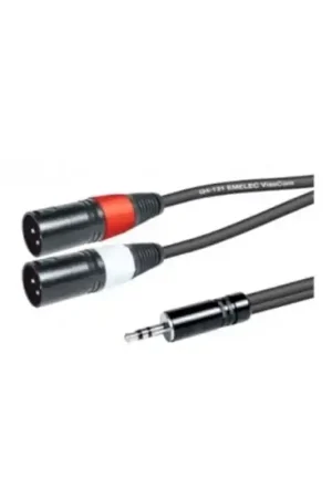 Oferta Limitada MQV TCJXX030 Cable de audio MiniJack de 3,5 mm Stereo a 2 XLR (M)