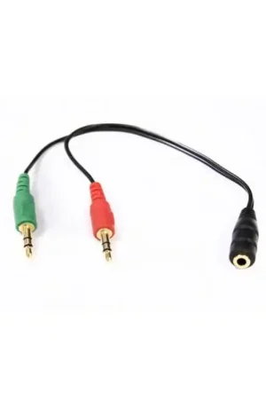 MQV TCTV0004 Adaptador cable Jack 3,5mm (H) a 2 Jacks 3,5mm (M) micro y auricular Oferta Limitada