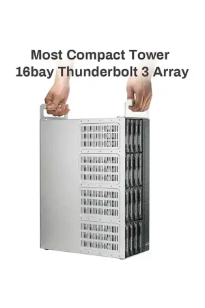 Solo Hoy TERRAMASTER TM-D16THB3 Terramaster para 16 Hdd, Thunderbolt 3 y múltiples tipos de raid.