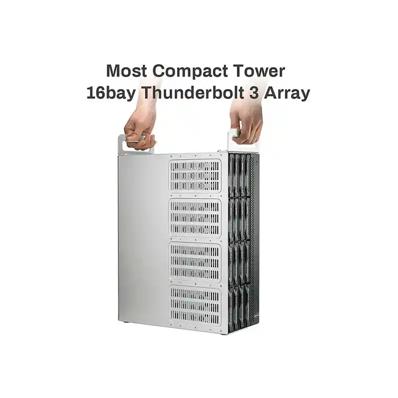 Solo Hoy TERRAMASTER TM-D16THB3 Terramaster para 16 Hdd, Thunderbolt 3 y múltiples tipos de raid.