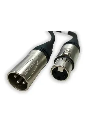 Económico PERCON PA-5005 Conexión profesional audio XLR-M a XLR-F de 5 metros.
