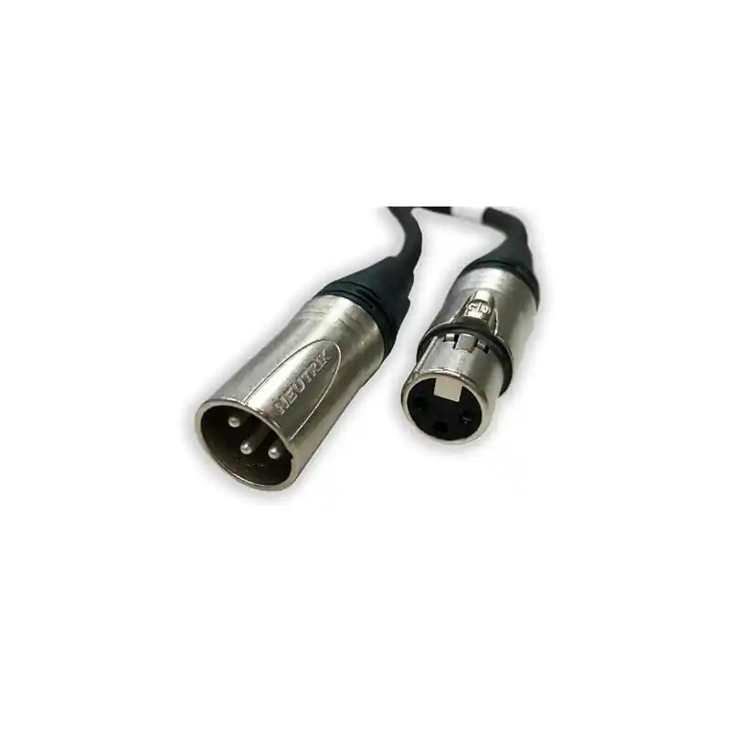 PERCON PA-5010 Conexión profesional audio XLR-M a XLR-F de 10 metros. Stock Limitado