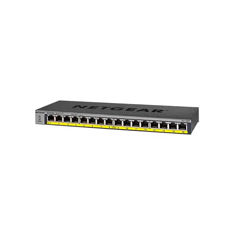 NETGEAR GS116PP Switch Netgear 16 puertos 1GB Ethernet con PoE+(183W) Gran Oferta
