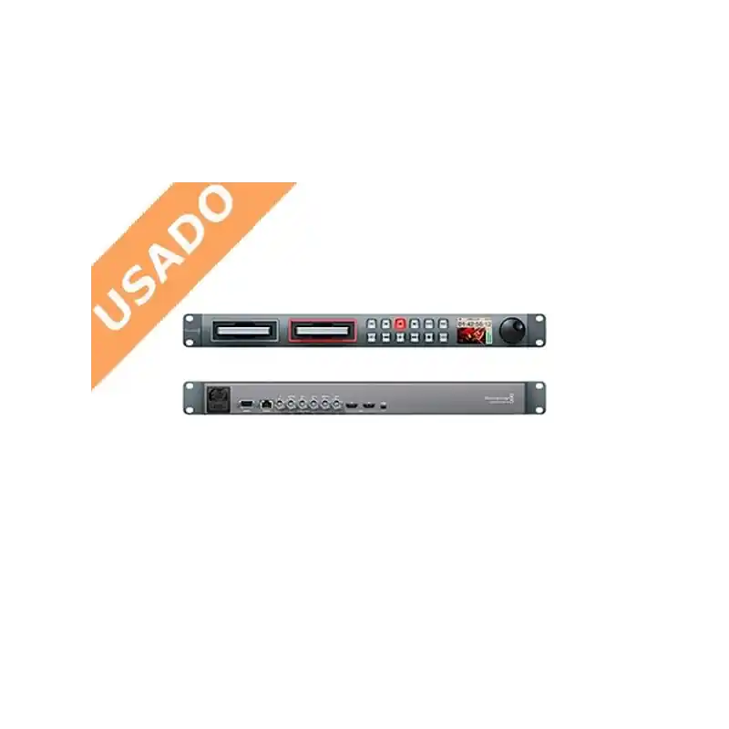 BLACKMAGIC HYPERD/ST2 (Usado) HyperDeck Studio. Grabador HD en formato rack 1U. Más Vendido