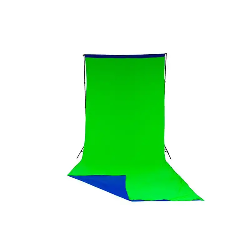 LASTOLITE LC5887 Fondo cortina tela reversible Azul / Verde 3mx7m. Alta Calidad