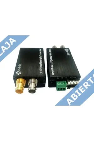 Más Vendido E-LNK LNK-M3G-1V-20 (Caja abierta) Kit emisor/receptor unidireccional señal 3GSDI a F.O