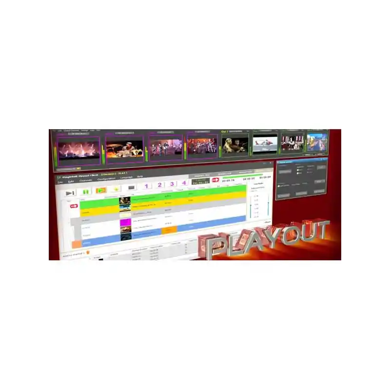 Favorito De Clientes MAGIC SOFT MAGICSOFT POUT 4K Software PlayOut 4K (1CH), compatible con tarjetas Blackmagic