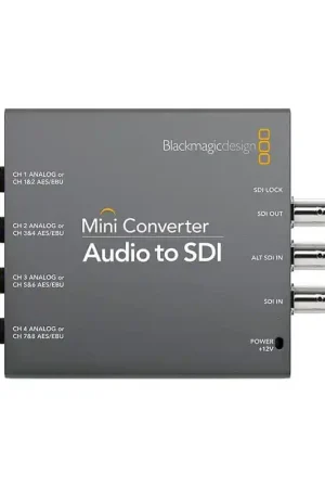 Pago Seguro BLACKMAGIC MINI CONVERTER - AUDIO TO SDI 2 Mini Converter, embebedor Audio a SDI