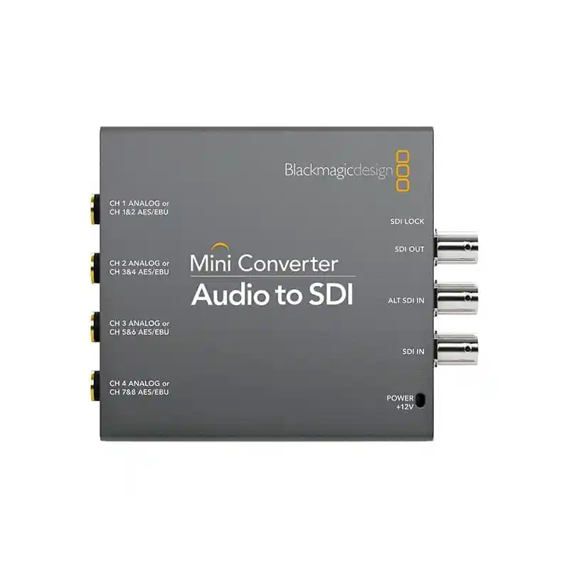 Pago Seguro BLACKMAGIC MINI CONVERTER - AUDIO TO SDI 2 Mini Converter, embebedor Audio a SDI