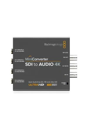 BLACKMAGIC MINI CONVERTER - SDI TO AUDIO 4K Mini Converter, desembebedor SDI a Audio 4K. Compra Hoy