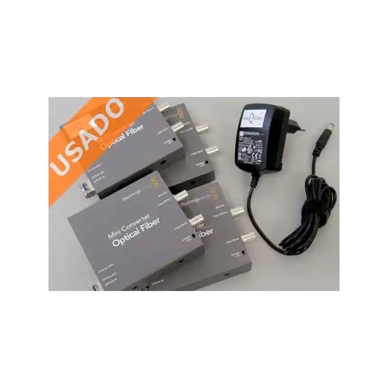 Económico BLACKMAGIC MINI CONVERTER - OPTICAL FIBER 12G (NO I (Usado) Mini Converter, (bidireccional) SDI a F.O.