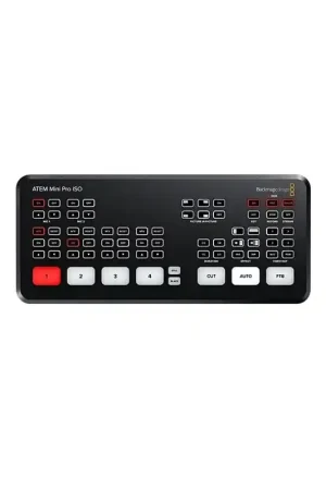 BLACKMAGIC ATEM MINI PRO ISO Atem Mini Pro ISO. VMixer 4 Ins HDMI, Rec ISO y streaming Out A Buen Precio
