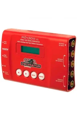 Promoción Exclusiva DECIMATOR DESIGN MD-CROSS V2. HDMI/SDI Cross Converter (con generador de patrones)