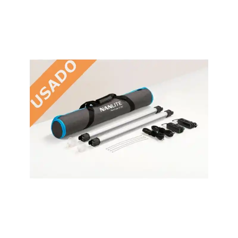NANLITE KIT PAVOTUBE II 15C (Usado) Pack de 2 tubos led 60cm con batería. Precio De Fábrica