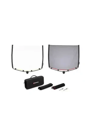 Garantía De Devolución De Dinero MANFROTTO LLLR1911 Kit de banderas plegables Rapid Flag 45 x 60cm.