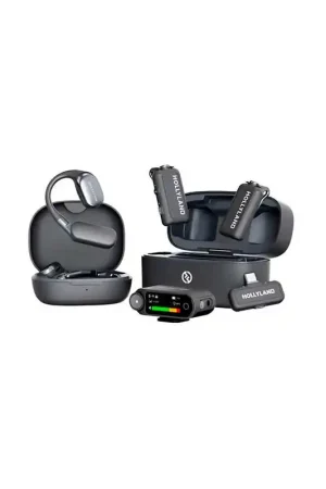 Precio Reducido HOLLYLAND LARK MAX 2 ULTIMATE COMBO Micrófonos inalámbricos (Gris Espacial, con Monitor Auricular OWS + RX Cámara + RX USB-C)
