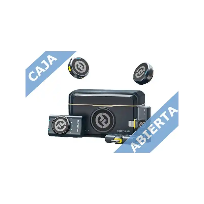 HOLLYLAND HL-LARK M2 COMBO (Caja Abierta) Mini micrófono inalámbrico para creadores de contenido Ocasión Especial