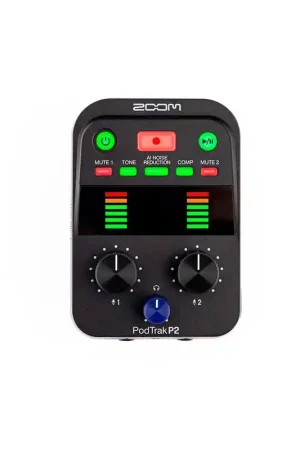 Ordenar Ahora Mismo ZOOM PodTrack P2 Grabador de podcast de 2 canales