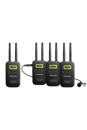 Devolución Gratuita SARAMONIC VMIC LINK 5 RX+TX+TX+TX Conjunto de microfonía inalámbrica de corbata.
