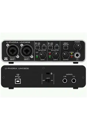 BEHRINGER UPHORIA UMC202 Interface de sonido USB 2.0. Certificado